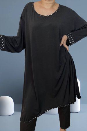 Μπλουζοφόρεμα  με πουά λεπτομέρειες<br/><small class="dmm_sku">Κωδικός προϊόντος: 4506</small>