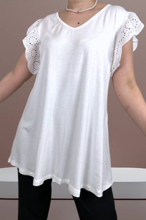 Μπλούζα με δαντέλα στα μανίκια<br/><small class="dmm_sku">Κωδικός προϊόντος: 4983</small>