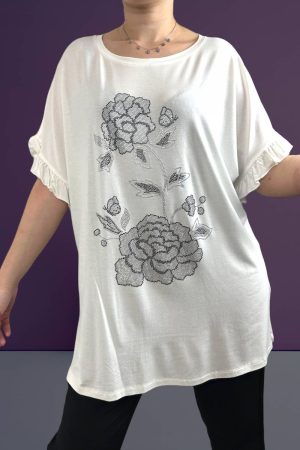 Μπλούζα με στάμπα και στρας<br/><small class="dmm_sku">Κωδικός προϊόντος: 5115</small>