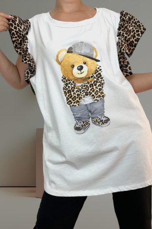 T shirt με leopard λεπτομέρειες<br/><small class="dmm_sku">Κωδικός προϊόντος: 5472</small>