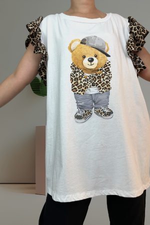 T shirt με leopard λεπτομέρειες<br/><small class="dmm_sku">Κωδικός προϊόντος: 5472</small>