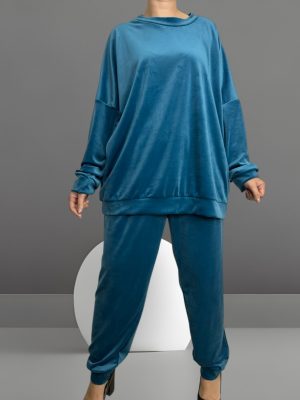 Άνετη βελουτέ σετ φόρμα