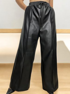 Δερματίνη παντελόνα<br/><small class="dmm_sku">Κωδικός προϊόντος: 7248-μαυρο</small>