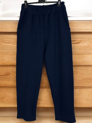 Παντελόνα plus size με τσέπες<br/><small class="dmm_sku">Κωδικός προϊόντος: 7341-μπλε</small>
