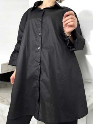 Plus Size γυναικεία πουκαμίσα<br/><small class="dmm_sku">Κωδικός προϊόντος: 7371-μαυρο</small>