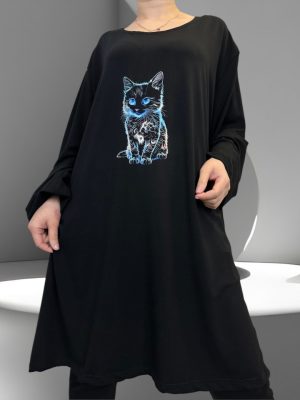 Ελαστική μπλούζα με στάμπα betty