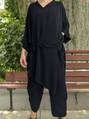 Σέτ σε στύλ ντραπέ<br/><small class="dmm_sku">Κωδικός προϊόντος: 7589-μαυρο</small>