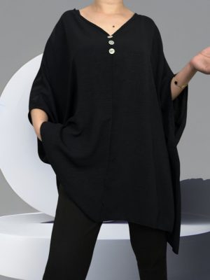 Μπλούζα oversize με κουμπάκια