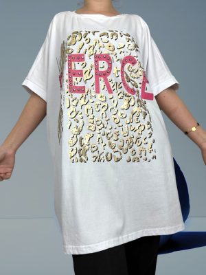 Μπλούζα ελαστική ροζ FIERCE