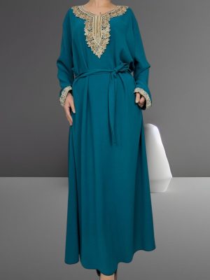 Φόρεμα με υπέροχο V<br/><small class="dmm_sku">Κωδικός προϊόντος: 7649-πετρολ</small>