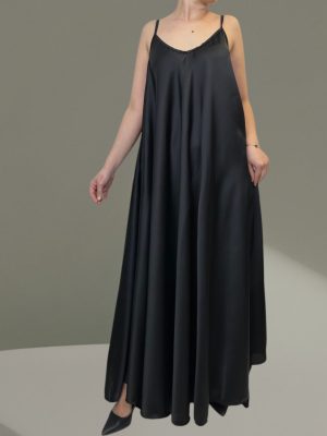 Σατέν Μάξι φόρεμα oversize