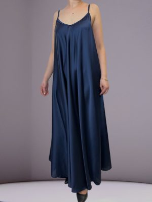 Σατέν Μάξι φόρεμα oversize