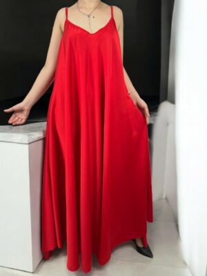 Σατέν Μάξι φόρεμα oversize