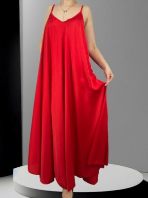 Σατέν Μάξι φόρεμα oversize