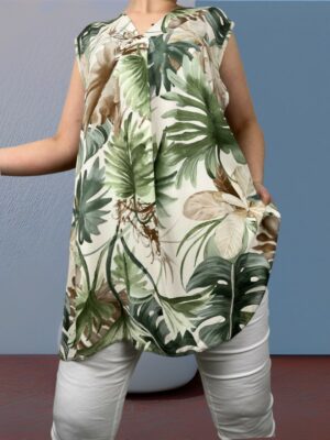 Αμάνικη tropical μπλούζα