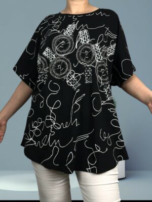 T SHIRT με στάμπα ποδήλατο