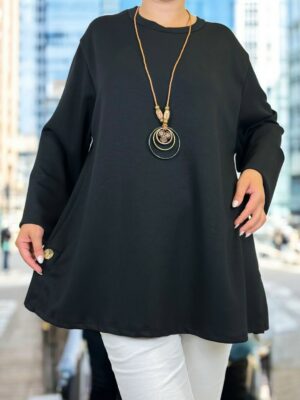 Fashion Baby Φούτερ με Διακοσμητικό Κολιέ