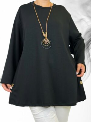 Fashion Baby Φούτερ με Διακοσμητικό Κολιέ