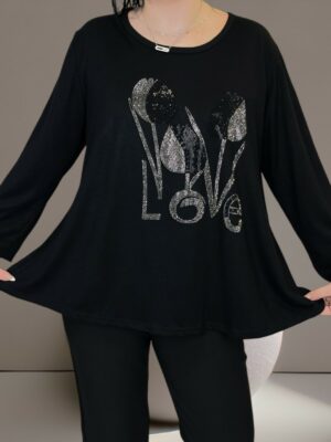 Μπλούζα με Στρας “LOVE