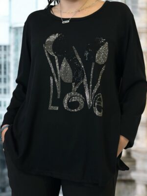 Μπλούζα με Στρας “LOVE