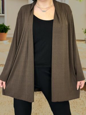 Minimal Ζακέτα Elegant Style<br/><small class="dmm_sku">Κωδικός προϊόντος: 8195-καφε</small>