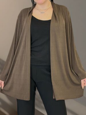 Minimal Ζακέτα Elegant Style<br/><small class="dmm_sku">Κωδικός προϊόντος: 8195-καφε</small>