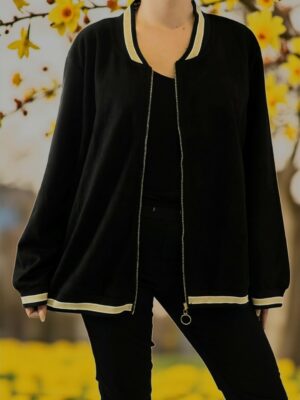 Soft Suede Ζακέτα – Must-Have για Φθινόπωρο<br/><small class="dmm_sku">Κωδικός προϊόντος: 8207-μαυρο</small>