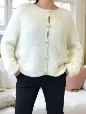 Χουχουλιάρικη Ζακέτα – Λαμπερή & Cozy<br/><small class="dmm_sku">Κωδικός προϊόντος: 8209-ζαχαρι</small>