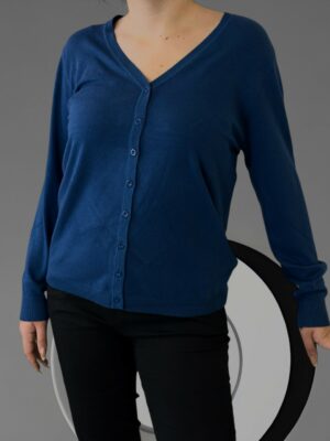 Ζακέτα εποχής με κουμπιά<br/><small class="dmm_sku">Κωδικός προϊόντος: 8219-μπλε</small>