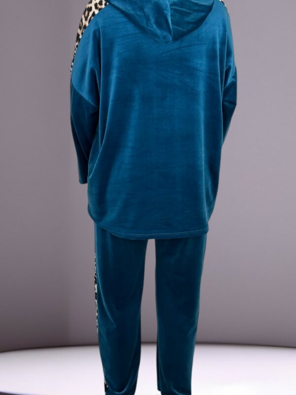 Chic Σετ με Λεοπάρ Touch και Hoodie