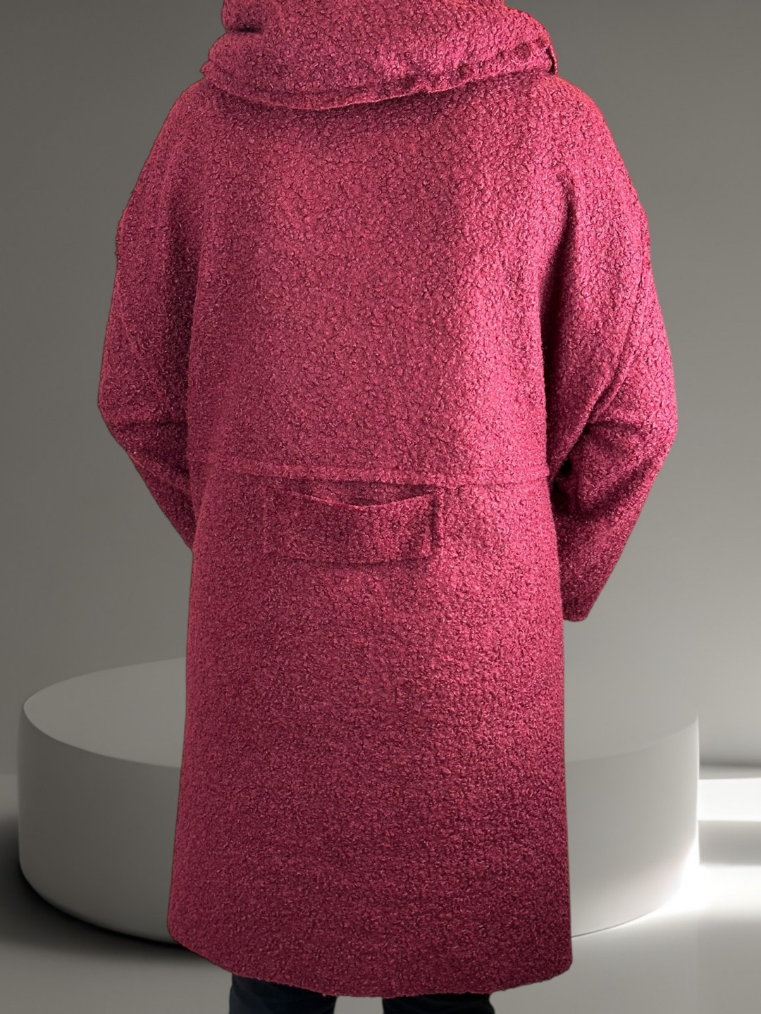 Γυναικείο παλτό μακρύ χνουδωτό με κουκούλα Γυναικείο παλτό μακρύ χνουδωτό με κουκούλα