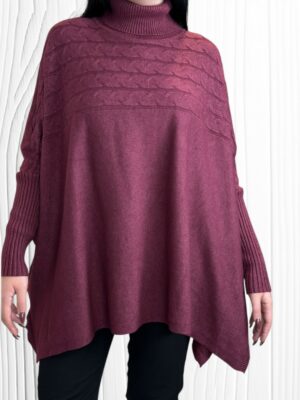 Κομψό ζιβάγκο με πλέξη στο μπροστινό μέρος