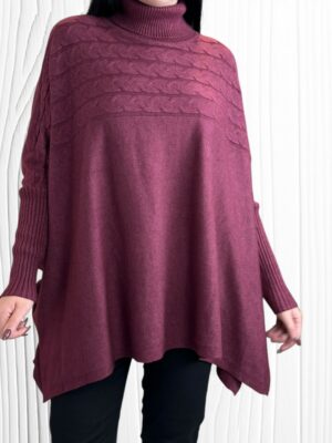 Κομψό ζιβάγκο με πλέξη στο μπροστινό μέρος