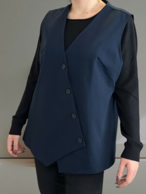 Minimal γιλέκο σε ποντοστόφα με μοντέρνα γραμμή