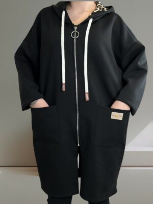 Καθημερινή ζακέτα από απαλό baby φούτερ<br/><small class="dmm_sku">Κωδικός προϊόντος: 8274-μαυρο</small>