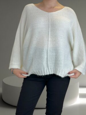 Classic πλεκτό πουλόβερ με V λαιμό για elegant εμφανίσεις