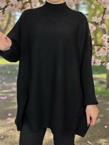 Πουλόβερ σε plus γραμμή με απαλή υφή