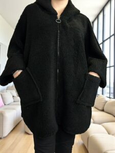 PLUS SIZE Ζακέτα Προβατάκι με Στιλ και Ζεστασιά