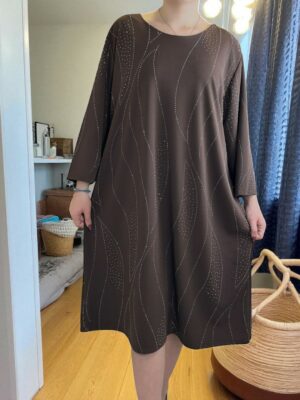 Glam Ελαστικό Φόρεμα με Στρας