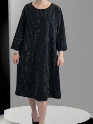 Glam Ελαστικό Φόρεμα με Στρας<br/><small class="dmm_sku">Κωδικός προϊόντος: 8325-μαυρο</small>