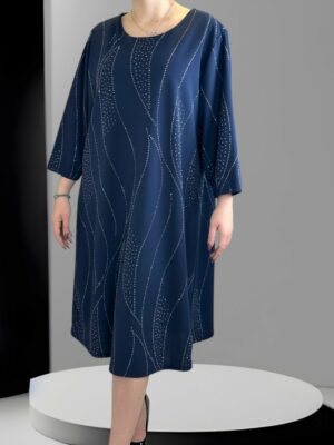 Glam Ελαστικό Φόρεμα με Στρας