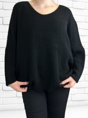 Μπλούζα Πλεκτή με V Ιδανική για Layering