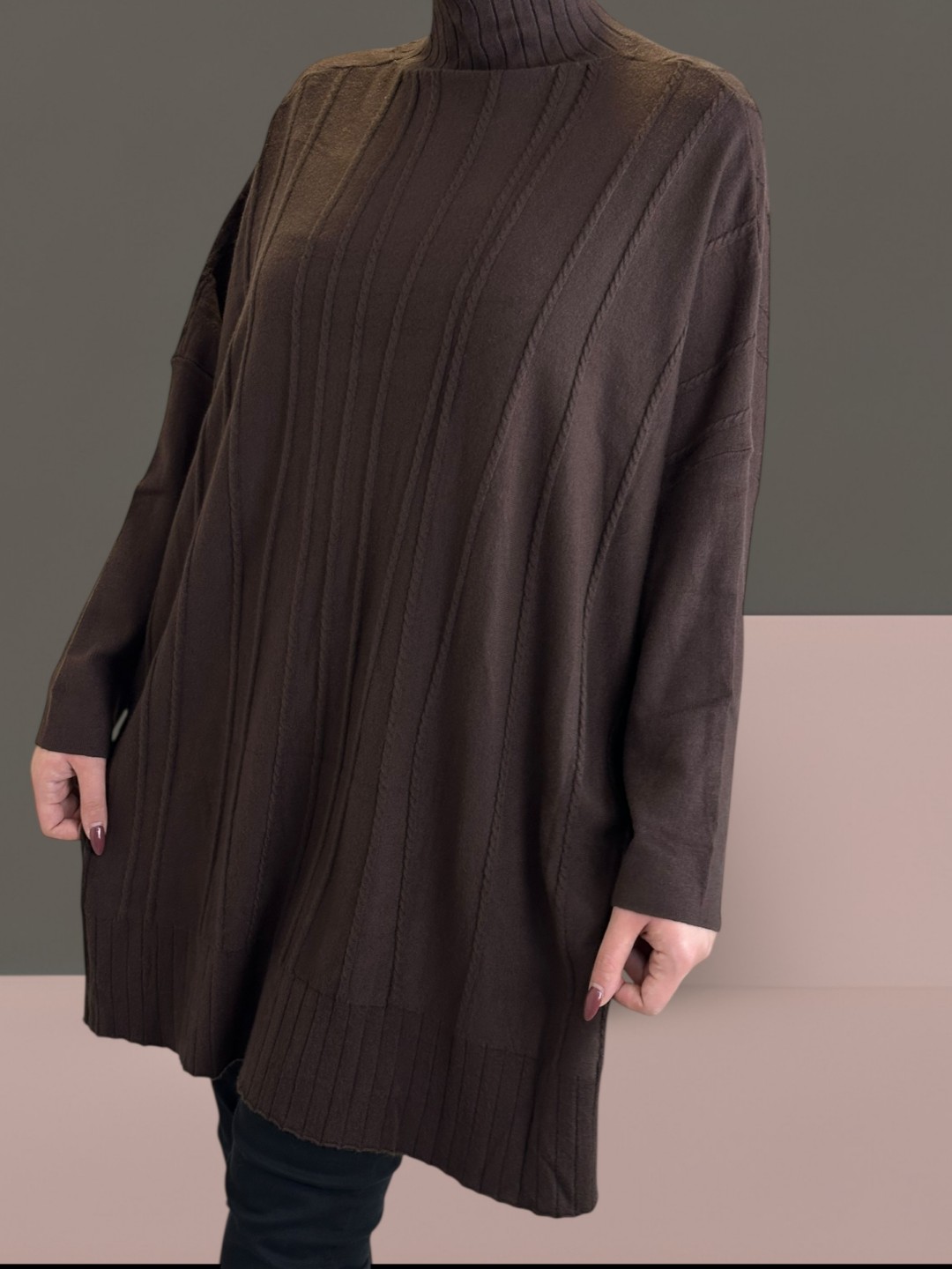 Μπλούζα με απαλή υφή και χαλαρό ζιβάγκο” Μπλούζα με απαλή υφή και χαλαρό ζιβάγκο”