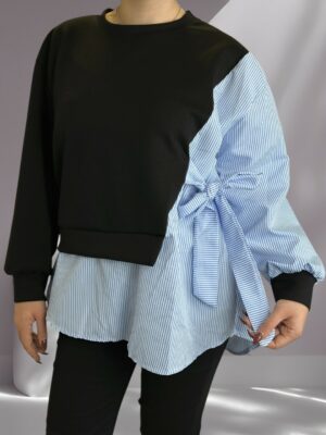 Κομψή μπλούζα με πλαϊνό δέσιμο