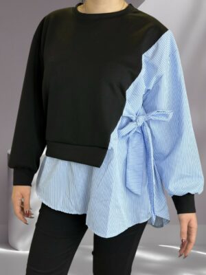 Κομψή μπλούζα με πλαϊνό δέσιμο