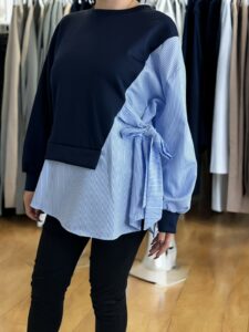 Κομψή μπλούζα με πλαϊνό δέσιμο