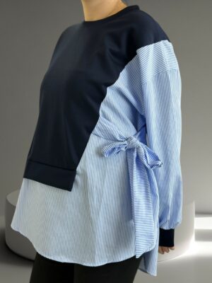 Κομψή μπλούζα με πλαϊνό δέσιμο