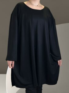 Άνετο μπλουζοφόρεμα με ροζ lettering σχέδιο