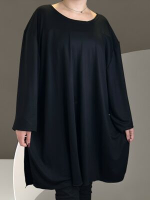 Άνετο μπλουζοφόρεμα ΜΑΥΡΟ