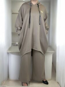 Σετ φούτερ με μακριά μπλούζα για καθημερινό look